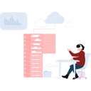پیش‌نمایش فایل woman-working-on-cloud-data-11086211 از پک تحلیل داده‌های کلان