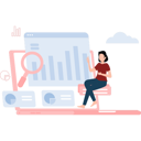 پیش‌نمایش فایل young-woman-searching-for-business-graph-11086190 از پک تحلیل داده‌های کلان