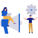 پیش‌نمایش فایل working-girl-and-man-doing-marketing-management-11086251 از پک بازاریابی برند