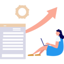 پیش‌نمایش فایل working-girl-doing-marketing-growth-analysis-11086304 از پک بازاریابی برند