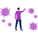 پیش‌نمایش فایل boy-is-pointing-at-germs-that-spread-virus-10992244 از پک شیوع ویروس