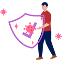 پیش‌نمایش فایل boy-is-showing-protection-against-virus-10992224 از پک شیوع ویروس