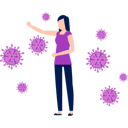 پیش‌نمایش فایل female-is-standing-with-virus-10992274 از پک شیوع ویروس