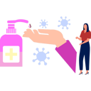 پیش‌نمایش فایل girl-is-explaining-about-applying-sanitiser-10992298 از پک شیوع ویروس