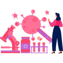 پیش‌نمایش فایل girl-is-looking-at-a-virus-through-a-microscope-10992260 از پک شیوع ویروس