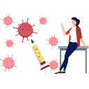 پیش‌نمایش فایل girl-is-pointing-at-the-vaccine-syringe-10992266 از پک شیوع ویروس