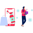 پیش‌نمایش فایل girl-is-shopping-online-sanitiser-10992288 از پک شیوع ویروس