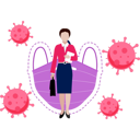 پیش‌نمایش فایل girl-is-showing-protection-from-virus-through-mask-10992215 از پک شیوع ویروس