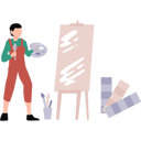 پیش‌نمایش فایل boy-is-painting-on-the-board-10983632 از پک افراد