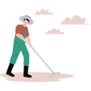 پیش‌نمایش فایل boy-is-using-a-rake-on-the-lawn-10983674 از پک افراد