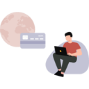 پیش‌نمایش فایل boy-working-online-on-global-bank-card-10983619 از پک افراد