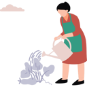پیش‌نمایش فایل female-is-watering-the-plants-10983723 از پک افراد