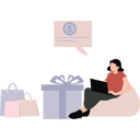 پیش‌نمایش فایل girl-doing-online-shopping-on-laptop-10983591 از پک افراد