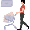 پیش‌نمایش فایل girl-is-carrying-a-trolley-10983660 از پک افراد