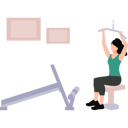 پیش‌نمایش فایل girl-is-exercising-with-the-arm-lifting-machine-10983666 از پک افراد