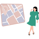 پیش‌نمایش فایل girl-is-looking-at-the-location-pin-on-map-10983670 از پک افراد