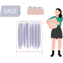 پیش‌نمایش فایل girl-is-standing-by-the-clothes-rack-10983661 از پک افراد