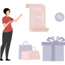 پیش‌نمایش فایل girl-is-telling-about-the-discount-on-the-gifts-10983628 از پک افراد