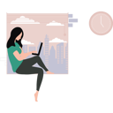 پیش‌نمایش فایل girl-using-laptop-for-freelancing-10983724 از پک افراد