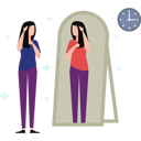 پیش‌نمایش فایل girl-looking-herself-at-mirror-10991958 از پک مراقبت از خود
