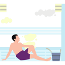 پیش‌نمایش فایل man-sitting-in-steam-room-10991885 از پک مراقبت از خود