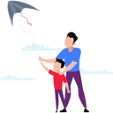 پیش‌نمایش فایل father-flying-kite-with-kid-11132029 از پک خانواده