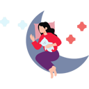 پیش‌نمایش فایل girl-sleeping-on-moon-11131994 از پک خانواده