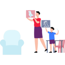 پیش‌نمایش فایل mother-and-child-drawing-together-11132151 از پک خانواده