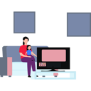 پیش‌نمایش فایل mother-and-kid-watching-tv-11132026 از پک خانواده