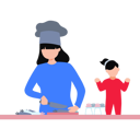 پیش‌نمایش فایل mother-cooking-for-little-girl-11132161 از پک خانواده