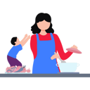 پیش‌نمایش فایل mother-cooking-vegetables-11132147 از پک خانواده