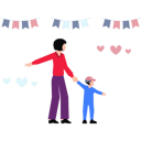 پیش‌نمایش فایل mother-enjoying-event-with-kid-11132133 از پک خانواده