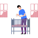پیش‌نمایش فایل the-boy-is-laying-the-baby-in-the-cradle-11132023 از پک خانواده