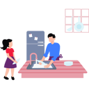 پیش‌نمایش فایل the-boy-is-washing-the-dishes-11132027 از پک خانواده