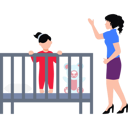 پیش‌نمایش فایل the-child-is-standing-in-the-cot-11132131 از پک خانواده