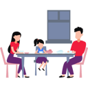 پیش‌نمایش فایل the-family-is-having-a-tea-time-11132143 از پک خانواده
