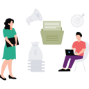 پیش‌نمایش فایل business-team-works-on-marketing-goals-11131811 از پک کسب‌وکار دیجیتال