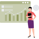 پیش‌نمایش فایل girl-is-showing-the-business-growth-11131797 از پک کسب‌وکار دیجیتال