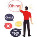 پیش‌نمایش فایل boy-is-looking-at-the-oh-no-text-in-the-bubble-10962222 از پک بدون ارتباط