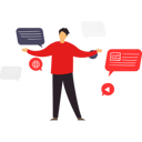 پیش‌نمایش فایل businessman-works-on-online-messages-10962106 از پک بدون ارتباط
