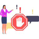 پیش‌نمایش فایل female-is-showing-the-hand-stop-sign-10962186 از پک بدون ارتباط