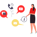 پیش‌نمایش فایل girl-is-showing-different-aspects-of-communication-10962081 از پک بدون ارتباط