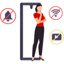 پیش‌نمایش فایل woman-mutes-her-phone-10962221 از پک بدون ارتباط