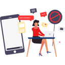 پیش‌نمایش فایل woman-prohibits-negative-comments-to-get-displayed-on-website-10962113 از پک بدون ارتباط