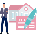پیش‌نمایش فایل boy-is-showing-rent-check-card-10983330 از پک اجاره خانه آنلاین