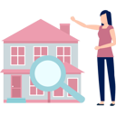 پیش‌نمایش فایل girl-is-pointing-at-the-rent-housing-10983328 از پک اجاره خانه آنلاین