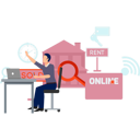 پیش‌نمایش فایل man-buys-online-house-for-rent-10983359 از پک اجاره خانه آنلاین