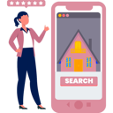 پیش‌نمایش فایل woman-searches-for-new-house-online-10983347 از پک اجاره خانه آنلاین
