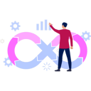 پیش‌نمایش فایل boy-is-pointing-at-business-graph-11131748 از پک دووپس (توسعه و عملیات)