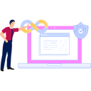 پیش‌نمایش فایل boy-is-pointing-at-the-web-page-on-laptop-11131758 از پک دووپس (توسعه و عملیات)
